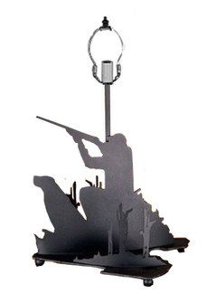 Hunter W/Dog Table Base Hardware in Textured Black (57|22733)