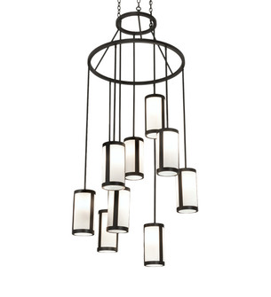 Cartier Nine Light Chandelier in Wrought Iron (57|226577)