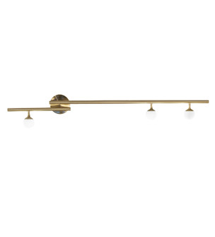 Bola Three Light Wall Sconce in Brushed Waxed Brass (57|226254)