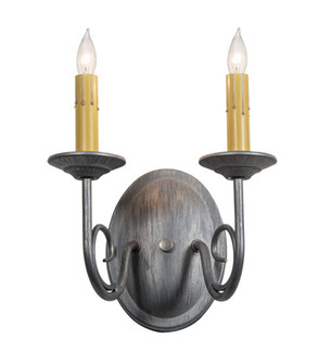 Jenna Two Light Wall Sconce in Antique,Charred Iron (57|226107)