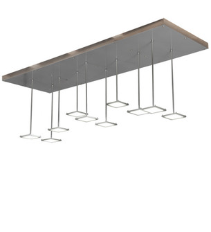Kossar LED Ceiling Fixture in Nickel (57|225206)