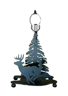 Lone Deer One Light Table Base Hardware in Textured Black (57|22495)