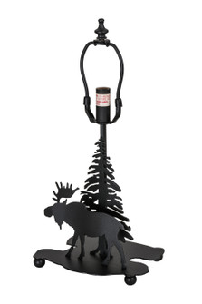 Lone Moose One Light Table Base in Textured Black (57|22489)