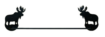 Moose Towel Bar in Textured Black (57|22383)