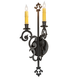 Aneila Two Light Wall Sconce in Blackwash (57|223053)