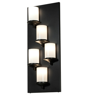 Octavia Five Light Wall Sconce in Solar Black (57|222730)