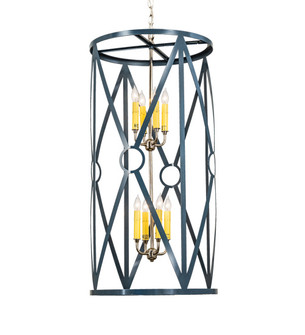 Penelope Eight Light Pendant in Tempe Star And Polished Nickel (57|221843)