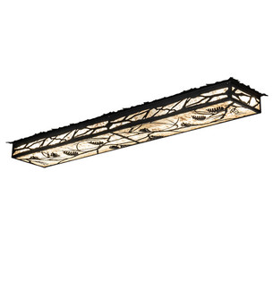 Whispering Pines LED Flushmount in Flat Black Over Rust/Wrought Iron (57|221767)