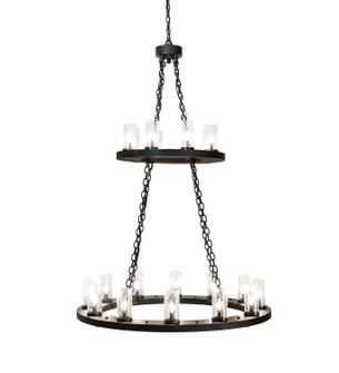 Loxley 20 Light Chandelier in Textured Black (57|221404)