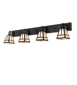 T'' Mission'' Four Light Vanity in Old Wrought Iron (57|221340)
