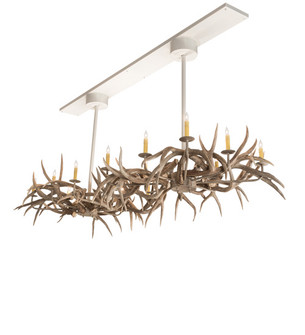 Antlers 20 Light Chandelier in Beige Satin (57|220836)