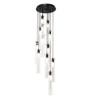 Cilindro 12 Light Pendant in Solar Black (57|220696)