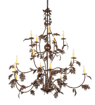 Oak Leaf 15 Light Chandelier in Cafe Noir (57|219577)