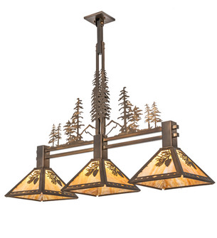 Winter Pine Three Light Island Pendant in Antique Copper (57|219382)