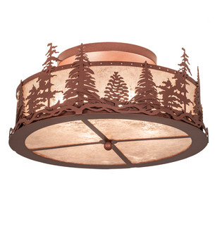Tall Pines Four Light Flushmount in Rust (57|219183)