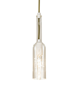 Wine Bottle One Light Pendant in Matte White (57|218956)
