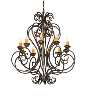 Fernando Ten Light Chandelier in Bronze (57|218590)