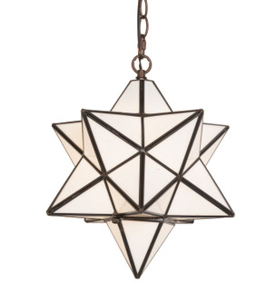 Moravian Star One Light Pendant in Mahogany Bronze (57|21841)