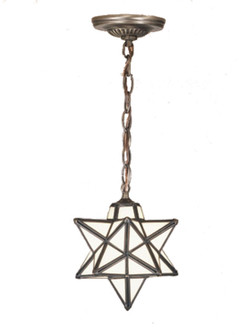 Moravian Star One Light Mini Pendant in Mahogany Bronze (57|21838)