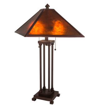 Mission Two Light Table Lamp in Mahogany Bronze (57|218344)