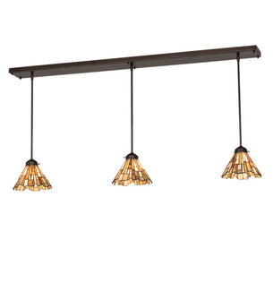 Delta Three Light Pendant in Mahogany Bronze (57|216843)