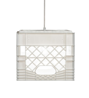 Milk Crate LED Pendant in White (57|216775)