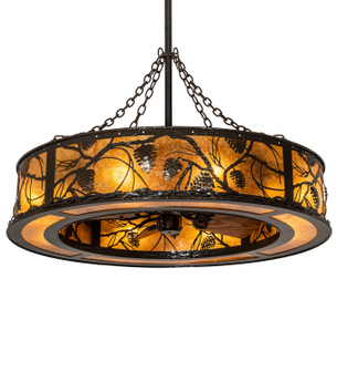 Whispering Pines Eight Light Chandel-Air in Timeless Bronze (57|215528)