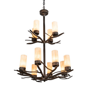 Winter Solstice 12 Light Chandelier in Classic Rust (57|212303)