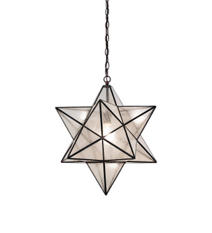 Moravian Star One Light Pendant in Mahogany Bronze (57|21211)
