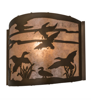 Ducks In Flight One Light Wall Sconce in Antique Copper (57|211787)