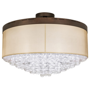 Cilindro LED Semi-Flushmount in Mahogany Bronze And Macadamia (57|211420)