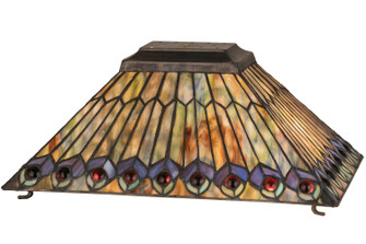 Tiffany Jeweled Peacock Shade in Oil Rubbed Bronze (57|21099)