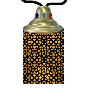 Tortola One Light Lantern in Craftsman Brown (57|210713)