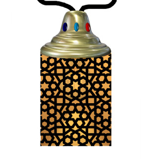 Tortola One Light Lantern in Craftsman Brown (57|210705)