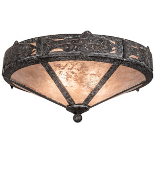 Rainbow Trout Two Light Flushmount in Graphite Pewter (57|210574)