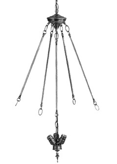 Inverted Pendant Hardware Three Light Cluster Invert in Mahogany Bronze (57|21045)