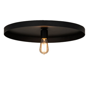 Alva Cap One Light Flushmount in Solar Black (57|210334)