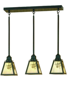 Winter Pine Three Light Pendant in Craftsman Brown Craftsman Brown (57|20681)
