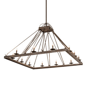 Retreat 12 Light Chandelier in Black Metal (57|205649)