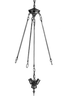 Inverted Pendant Hardware Three Light Clstr Invert in French Bronzed (57|20515)