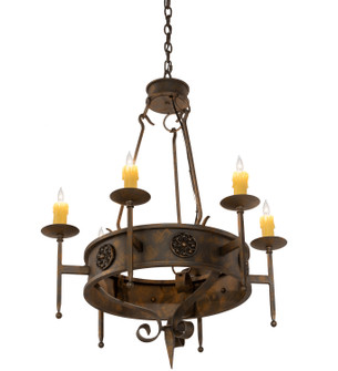 Lorenzo Six Light Chandelier in French Bronze (57|205030)
