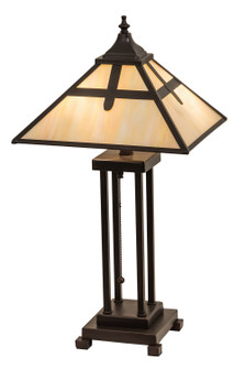 Cross Mission Two Light Table Lamp in Craftsman Brown Mahogany Bronze (57|204495)