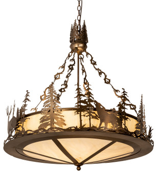 Wildlife at Dusk Four Light Pendant in Antique Copper (57|204448)