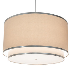 Cilindro LED Pendant in Nickel And White (57|202506)