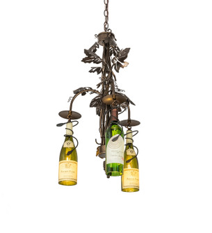 Tuscan Vineyard Three Light Chandelier in Dark Burnished Antique Copper (57|202408)