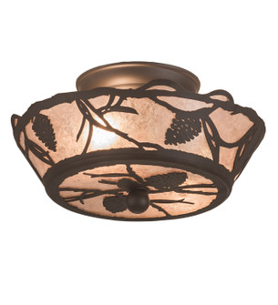 Whispering Pines Two Light Flushmount in Oil Rubbed Bronze (57|201814)