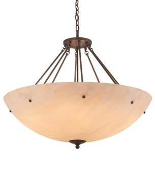 Madison Eight Light Inverted Pendant in Mahogany Bronze (57|201532)