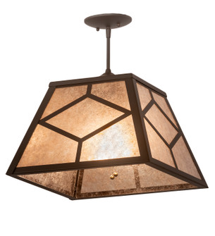 Diamond Craftsman Two Light Mini Pendant in Oil Rubbed Bronze (57|200561)