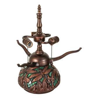 Tiffany Dragonfly Three Light Table Base Hardware in Mahogany Bronze (57|20039)