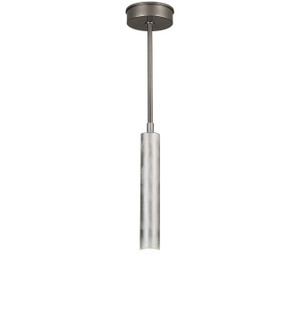 Cilindro One Light Mini Pendant in Etched Aluminum & Nickel Powder Coat (57|199435)